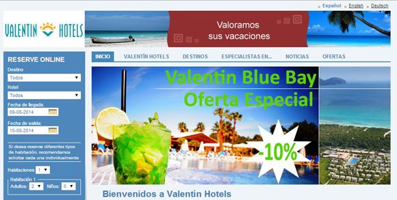 coupon code Valentin Hotels